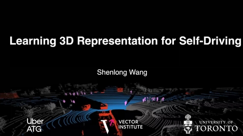 Thumbnail for entry Guest Lecture: Learning 3D Representations for Autonomous Driving, Shenlong Wang