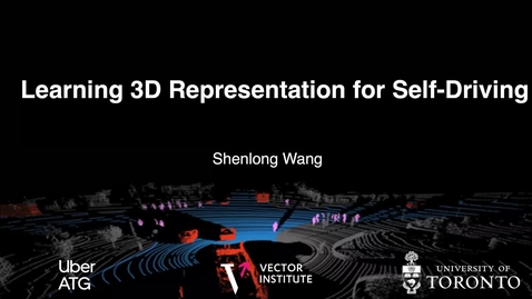 Thumbnail for Guest Lecture: Learning 3D Representations for Autonomous Driving, Shenlong Wang