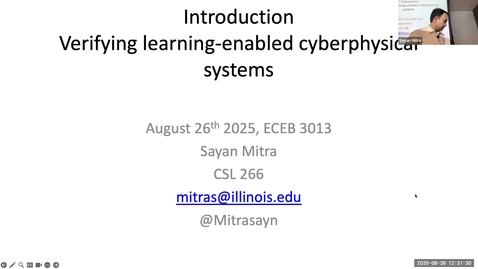 Thumbnail for ECE/CS 584: L1 Introduction to verification and automata