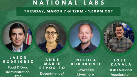 Thumbnail for Graduate Careers Exploration Week: Careers in Government &amp; National Labs