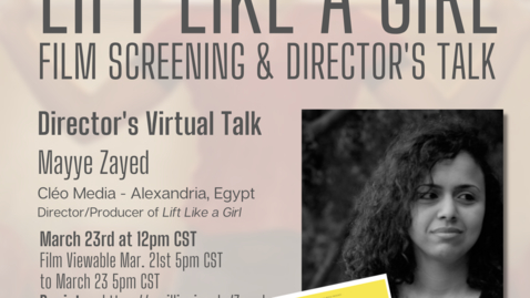 Thumbnail for entry WGGP- Director Virtual Talk with Mayye Zayed