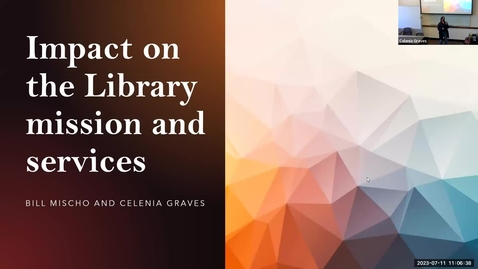 Thumbnail for entry LEITC Talk Series – Generative AI: Impact on the Library