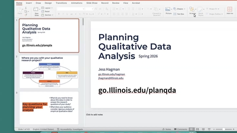 Thumbnail for Savvy Researcher: Planning Qualitative Data Analysis