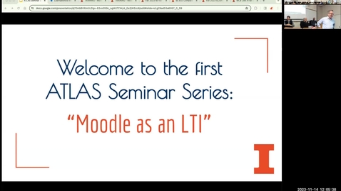 Thumbnail for ATLAS Seminar Series: Moodle as an LTI