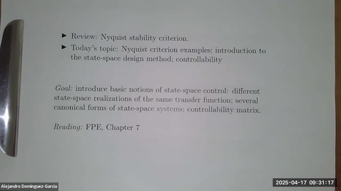 Thumbnail for [ECE 486, SP '24] Lecture 22, 04/17/2025