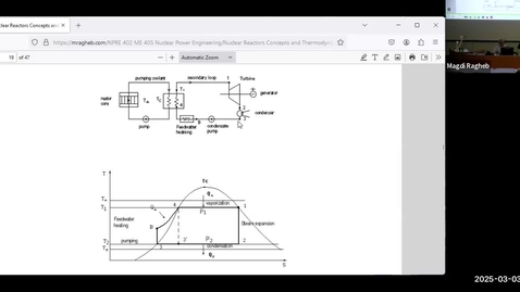 Thumbnail for Lecture 17 Spring 2025-NPRE 402-Nuclear Power Engineering-Dr Magdi Ragheb Sections D3, D4, ONL