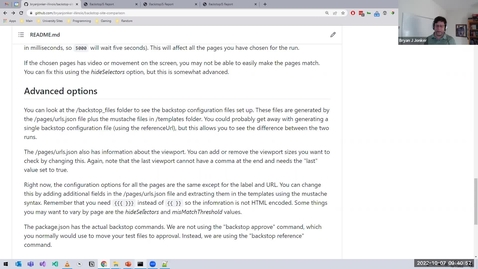 Thumbnail for entry Caffeine Break: Bryan Jonker, Automated Testing with Backstop.js - Friday, October 7, 2022