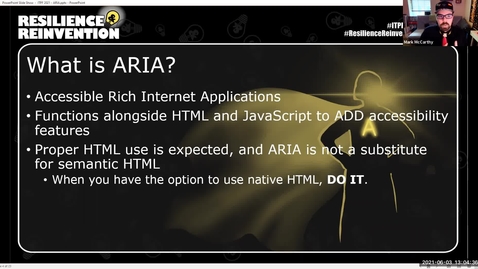 Thumbnail for 4A - ARIA: What's in a Name? - Spring 2021 IT Pro Forum