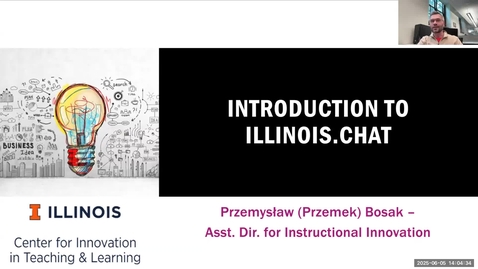 Thumbnail for Gen AI workshop - Intro to Illinois Chat - June