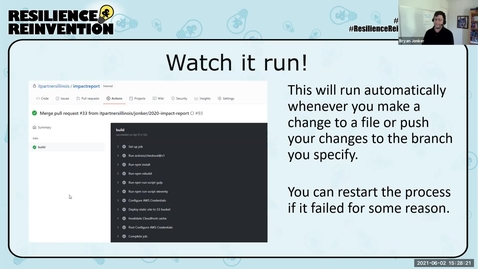 Thumbnail for 5B -  Github and Amazon Web Services: A Serverless Website - Spring 2021 IT Pro Forum