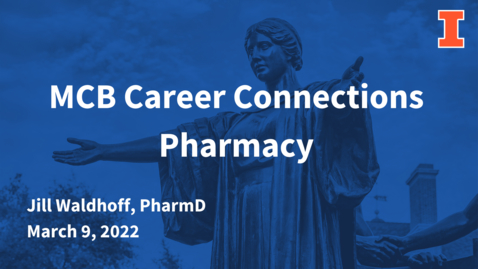 Thumbnail for entry Pharmacist info session with Jill Waldhoff