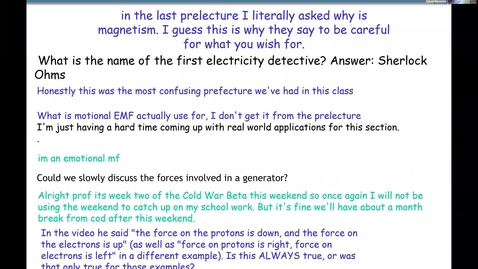 Thumbnail for Lecture # 16 PHYS 212 4 pm Lecture A4 Fall 2020