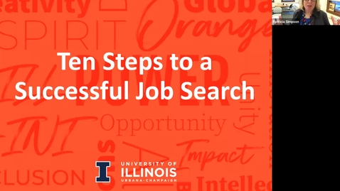 Thumbnail for entry Women Chemists' Committee '10 Steps to a Successful Job Search' Workshop