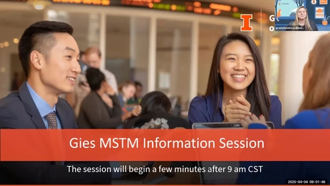 Thumbnail for On-Campus MS in Technology Management Webinar