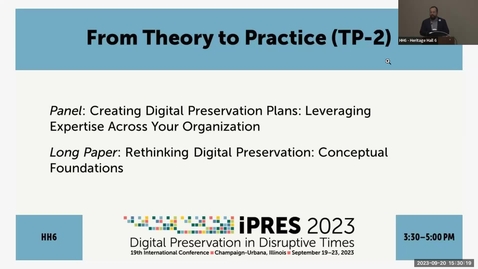 Thumbnail for entry Theory to Practice 2 - iPRES HH6