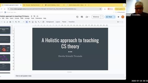 Thumbnail for Teaching Special Seminar - Harsha Tirumala, &quot;A Holistic Approach to Teaching CS Theory&quot;