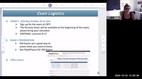 Thumbnail for (Exam 2 Review) PHYS 212 1pm lecture Fall 2020