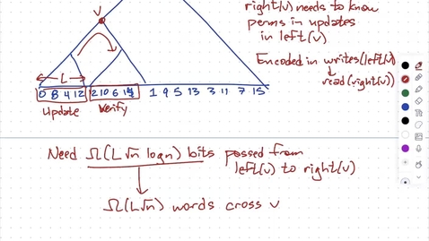 Thumbnail for Mar 06: Lower bounds for dynamic connectivity