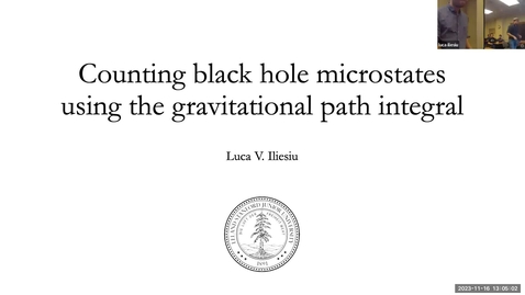Thumbnail for Luca Iliesiu - Counting black hole microstates using the gravitational path integral