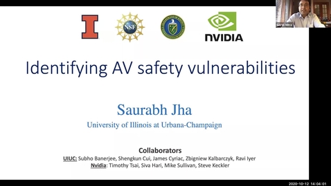 Thumbnail for Identifying AV safety vulnerabilities: Guest lecture by Saurabh Jha