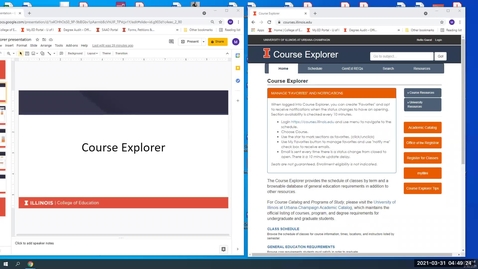 Thumbnail for The Course Explorer (Education @Illinois)