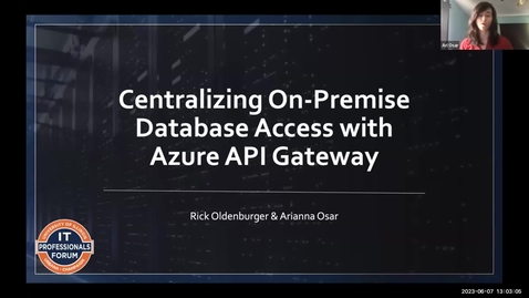Thumbnail for G4 - Azure API Gateway: ITPF SP23 - Spring 2023 IT Pro Forum