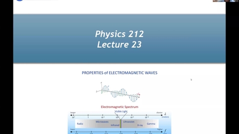 Thumbnail for Lecture 23 PHYS 212 3 pm Lecture A3 Fall 2020