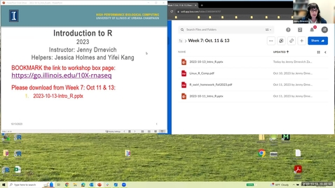 Thumbnail for 10/13/23 - Intro to R