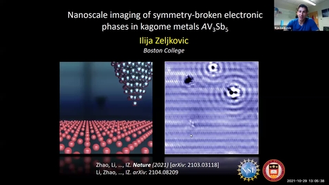 Thumbnail for Condensed Matter Seminar - Ilija Zeljkovic, Boston College