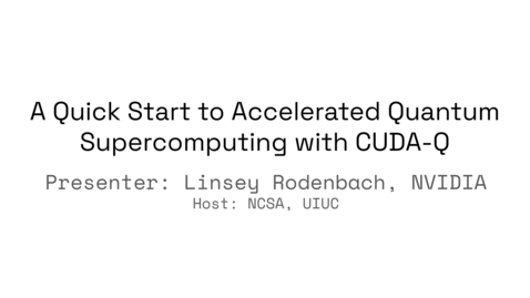 Thumbnail for A Quick Start to Accelerated Quantum Supercomputing with CUDA-Q