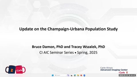 Thumbnail for CIAIC Seminar 2025-03-24 Bruce Damon and Tracey Wszalek - CUPS