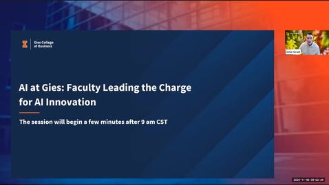 Thumbnail for AI at Gies: Faculty Leading the Charge for AI Innovation