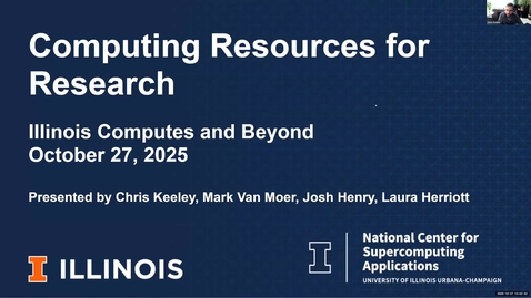 Thumbnail for Computing Resources for Research: Illinois Computes and Beyond