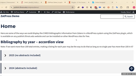 Thumbnail for ZotPress Demo for IT Pro Forum 2026