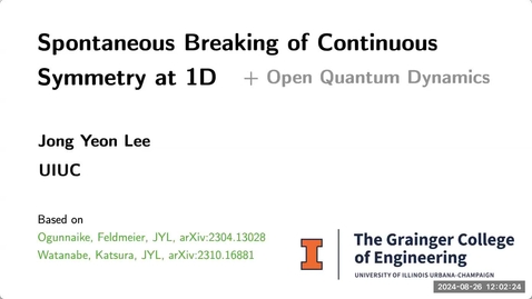 Thumbnail for AJL-ICMT Seminar: Jong Yeon Lee, University of Illinois Urbana-Champaign, 8/26/2024