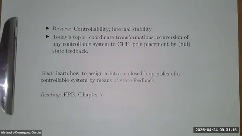 Thumbnail for [ECE 486, SP '24] Lecture 24, 04/24/2025