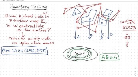 Thumbnail for entry Apr 14: Homotopy testing (part 1)