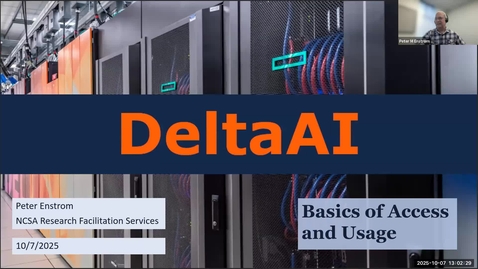 Thumbnail for Getting Started on NCSA's DeltaAI Supercomputer