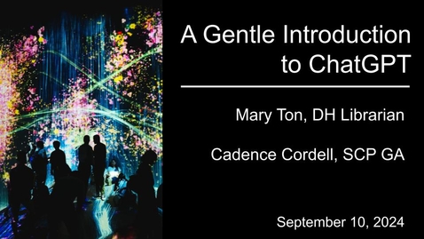 Thumbnail for A Gentle Introduction to ChatGPT (September 2024)