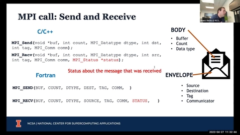 Thumbnail for entry Intro to Distrubuted Memory Parallel Computing with MPI - April 2023