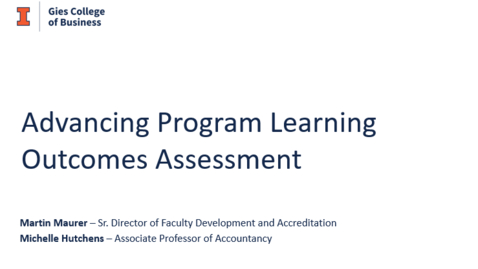 Thumbnail for Advancing Program Learning Outcomes Assessment
