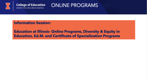 Thumbnail for Education at Illinois - Online Programs, Diversity &amp; Equity in Education, Ed.M. and Certificate of Specialization Programs