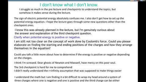 Thumbnail for Lecture # 5 PHYS 212 4 pm Lecture A4 Fall 2020