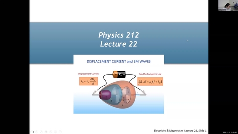 Thumbnail for (Lecture 22) PHYS 212 2pm lecture Fall 2020