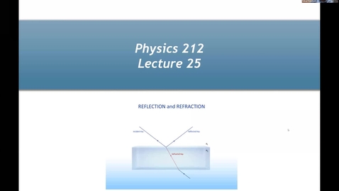 Thumbnail for Lecture 25 PHYS 212 4 pm Lecture A4 Fall 2020