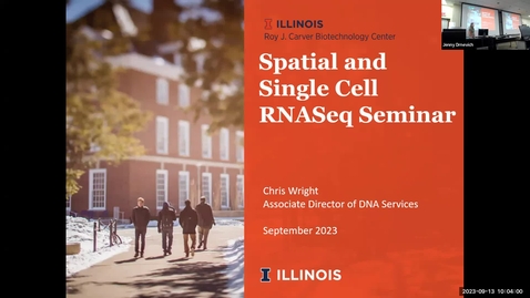 Thumbnail for 9/13/23 - Single Cell, Spatial, ATAC-Seq, Multiome Seminar