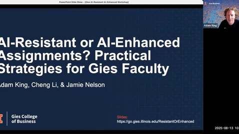 Thumbnail for AI Resistant or AI Enhanced Assignments - A Practical Guide for Gies Faculty