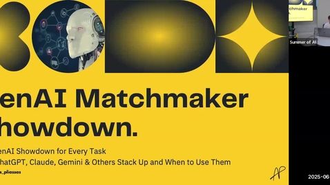 Thumbnail for GenAI Matchmaker: The GenAI Showdown for Every Task 
