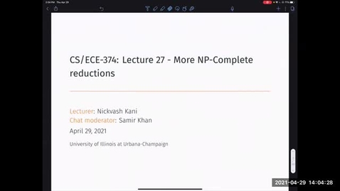 Thumbnail for entry CSECE374-SP21-BL1 Lecture 27