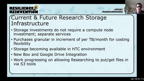 Thumbnail for 2A: The Next Generation of Research Storage Infrastructure and Services at Illinois Birds of a Feather - Spring 2021 IT Pro Forum
